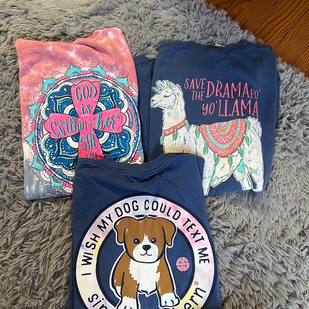 Simply Southern long sleeved tshirts